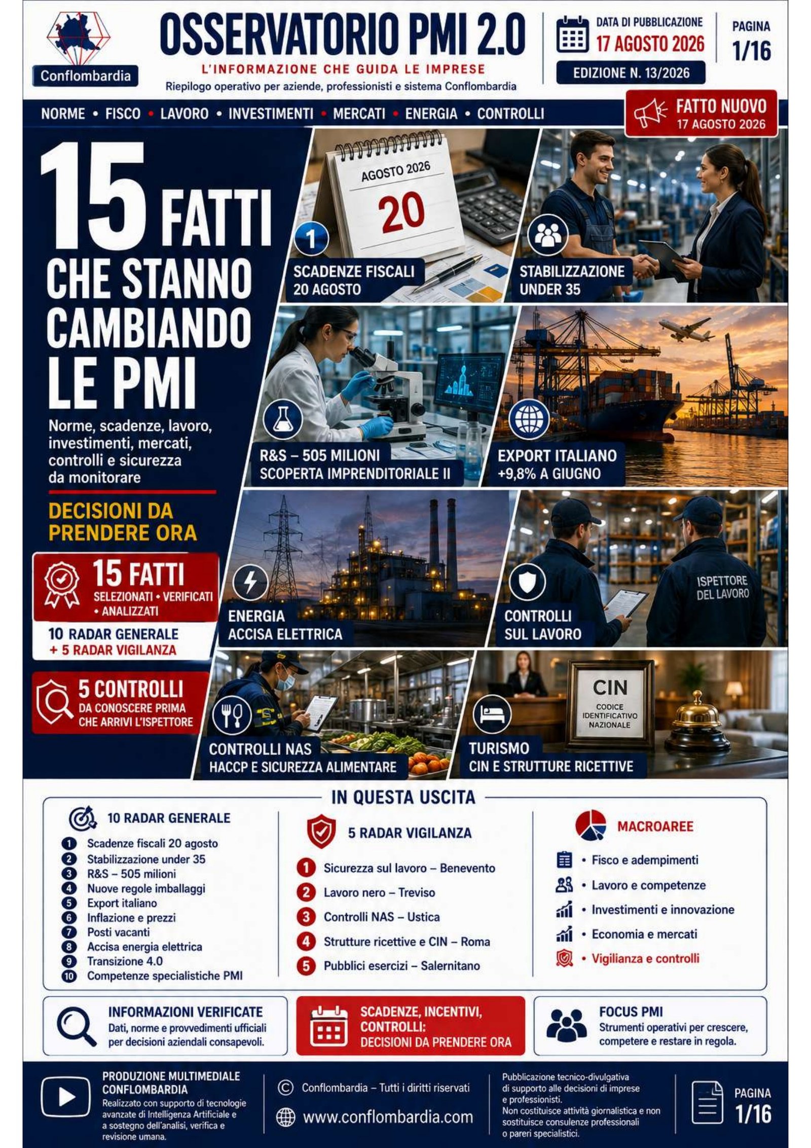 OSSERVATORIO PMI 2.0 17 Agosto 2026